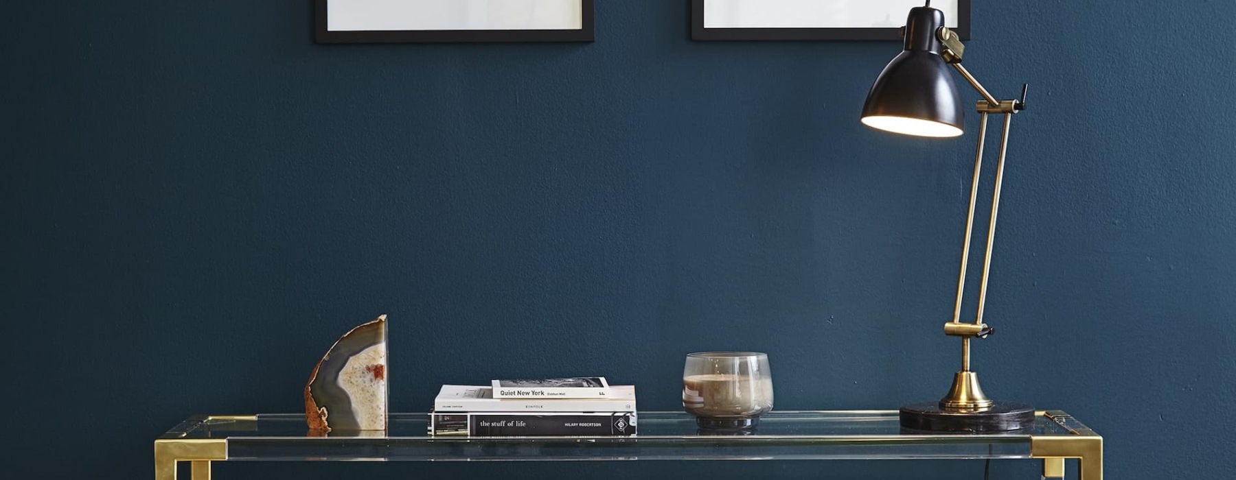 decor on a modern table
