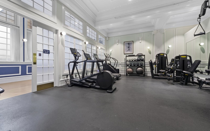 Technogym equipment in a bright fitness center